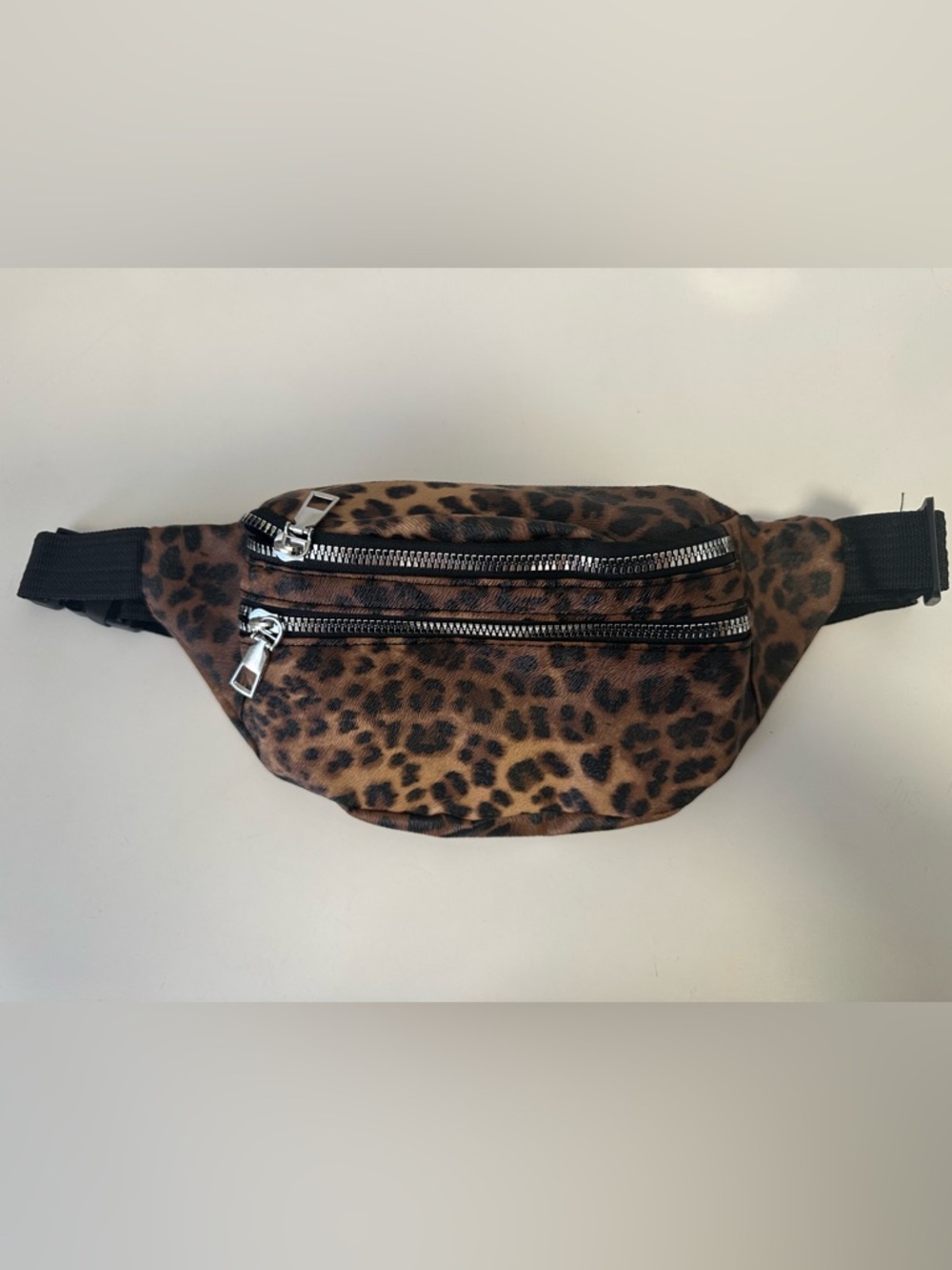 Leopard Print Foldable Travel Bag - Brown: Belt Bag (NEW)